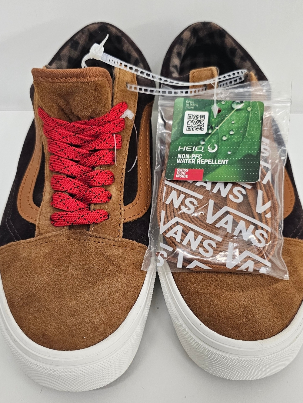 Vans Old Skool Pig Suede Plaid Glazed Ginger, Men's 7/Womens 8.5 (VN0A2Z42N1Z)
